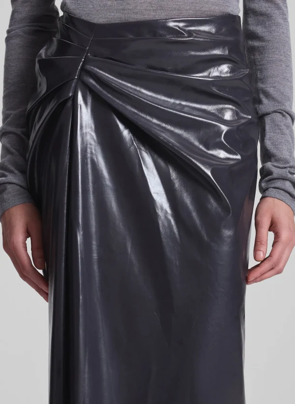Women A.L.C. Bottoms | Skirts>Tessa Patent Vegan Leather Midi Skirt