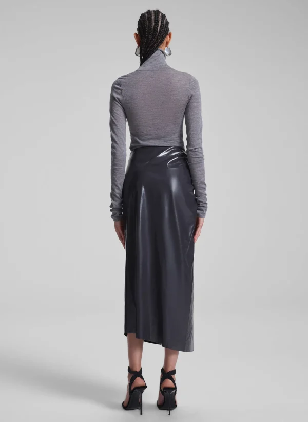 Women A.L.C. Bottoms | Skirts>Tessa Patent Vegan Leather Midi Skirt