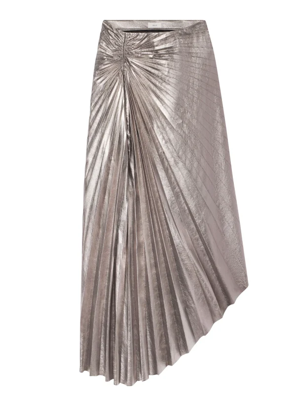 Women A.L.C. Bottoms | Skirts>Tracy Metallic Vegan Leather Skirt