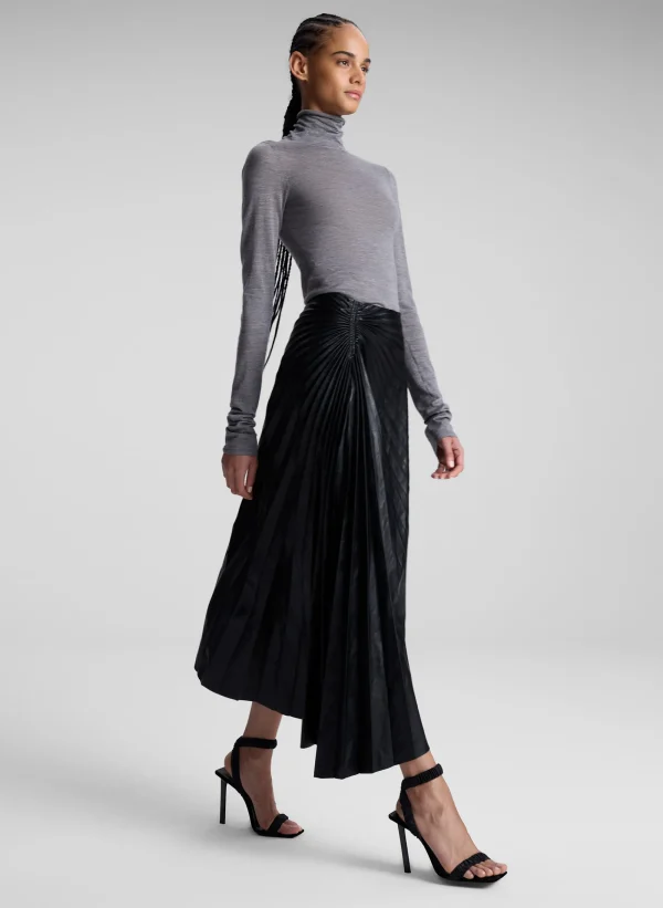 Women A.L.C. Bottoms | Skirts>Tracy Textured Vegan Leather Skirt