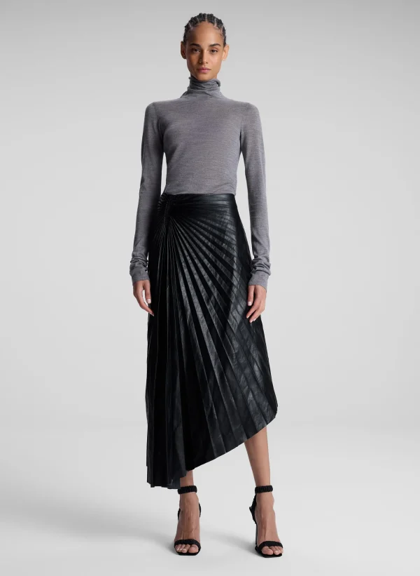 Women A.L.C. Bottoms | Skirts>Tracy Textured Vegan Leather Skirt