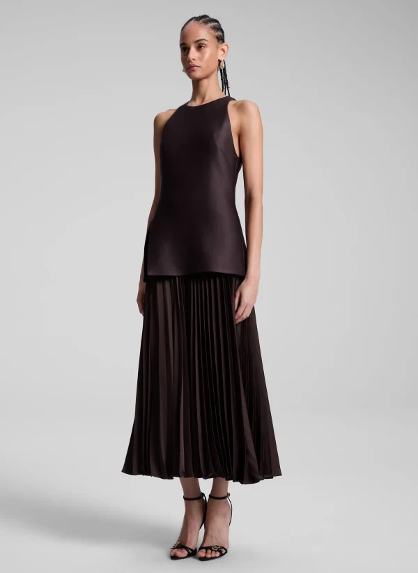 Women A.L.C. Dresses>Willow Pleated Midi Dress