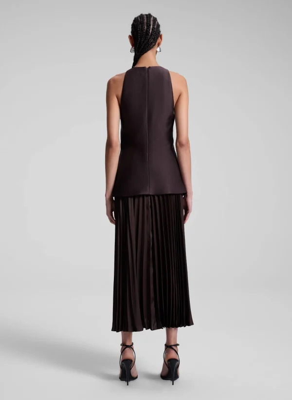 Women A.L.C. Dresses>Willow Pleated Midi Dress